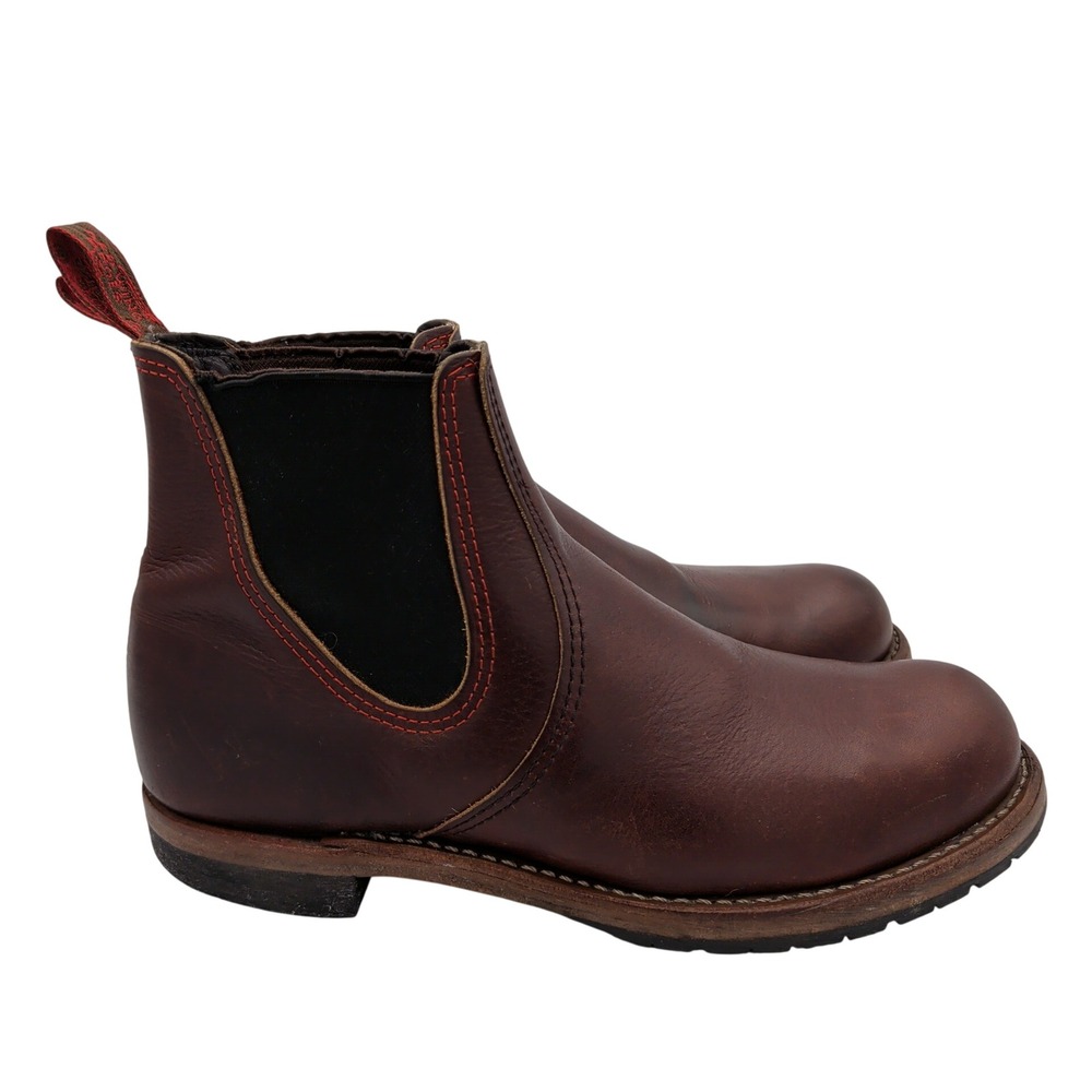 Red Wing 2917 Chelsea Rancher Boots Briar Oil Slick Leather Brown Mens 9.5 D